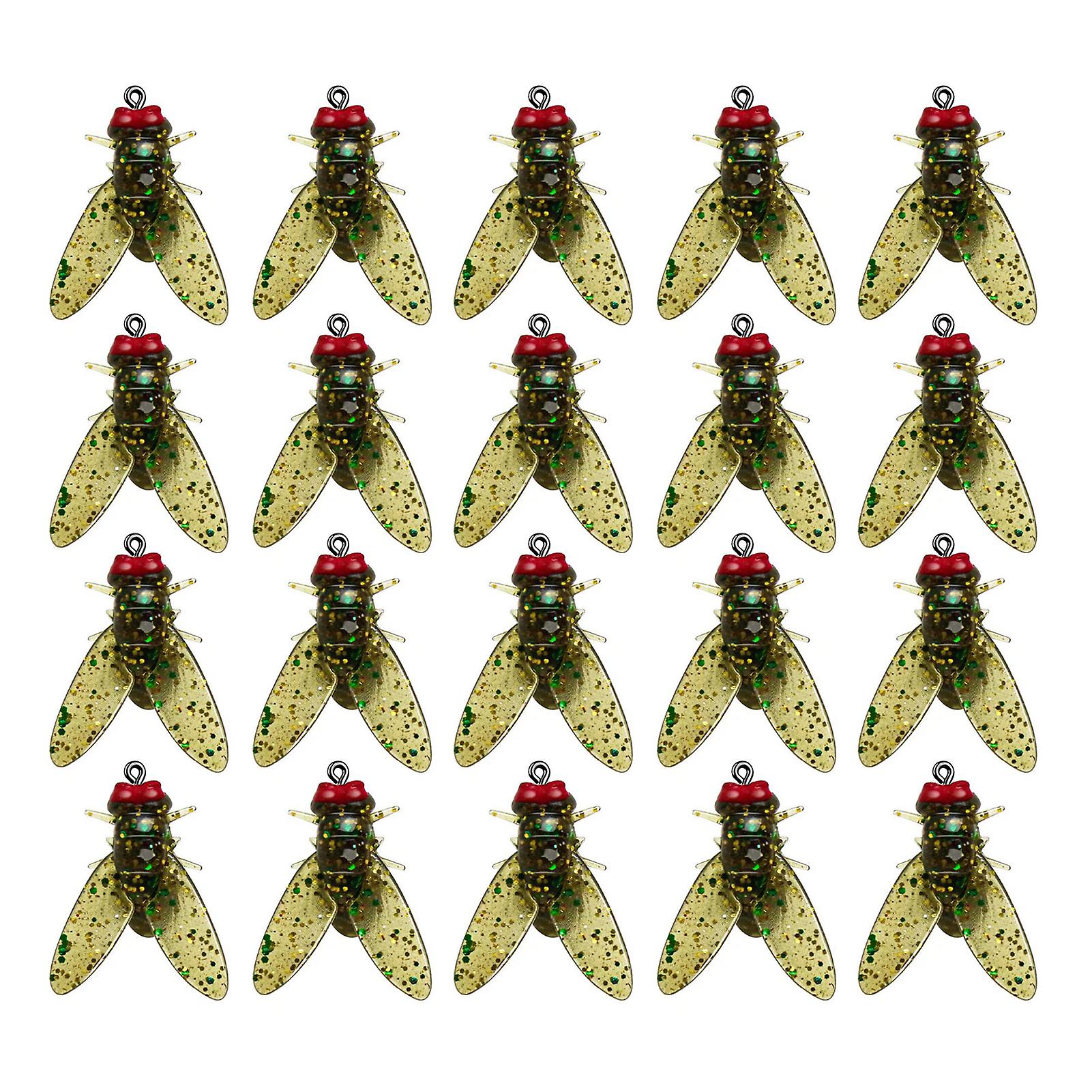 Fly Fishing Hook Panfish Lures Set Life-Like Long-Casting Trolling Fishing Bait for Perch-Fishing