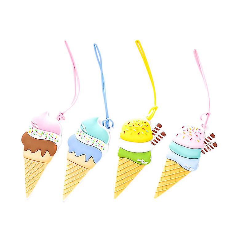 4pcs Silicone Baggage Tag