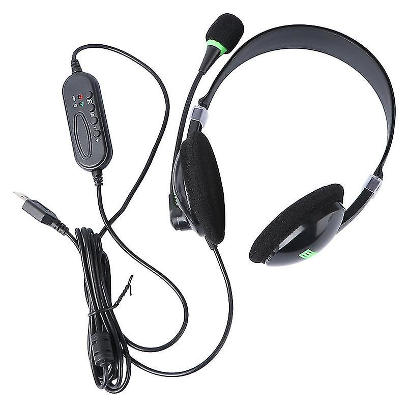 1pcs Usb Wired Headset
