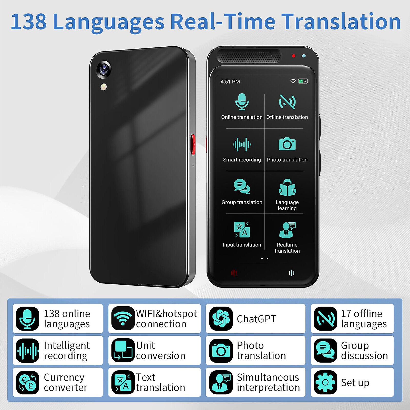 Language Translator Device 116 Languages Two-Way Instant Translator Device