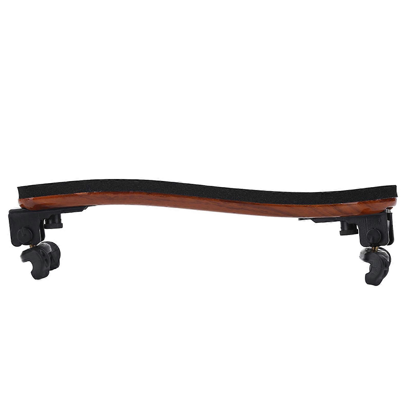 Adjustable Violin Shoulder Rest Pad for 3/4 & 4/4 Violins, Brown/Black