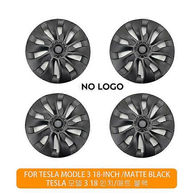 4PCS for Tesla Model 3 18 Inch Hub Cap Car Replacement Wheel Cap Automobile Hubcap Full Cover Accessories 2021 2022 shry