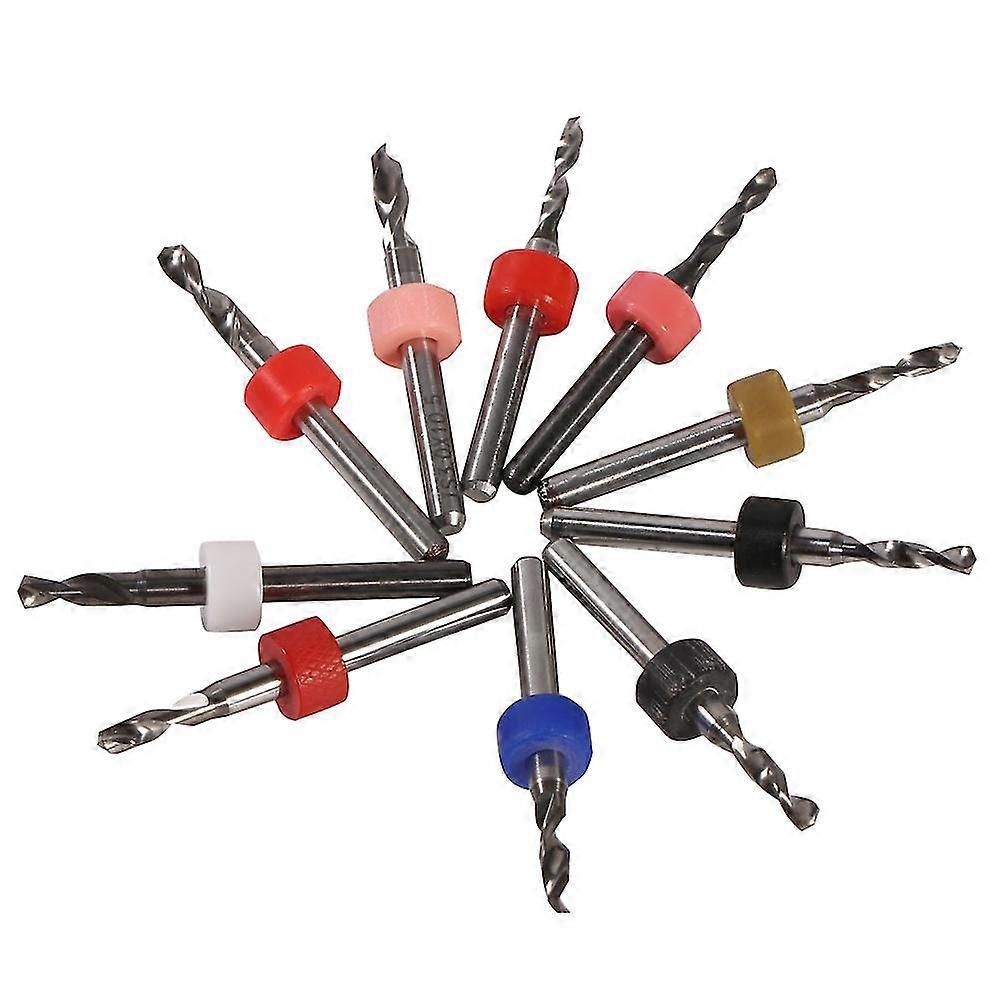 10pcs Pcb Print Circuit Board Cemented Carbide Mini Micro Drill Bits Cnc 2.1mm-3.0mm