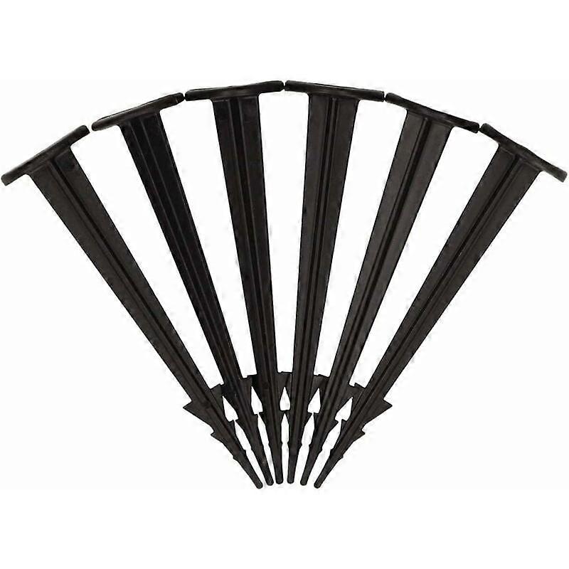 Pack of 100 ground stakes for fixing anti-weed fabric, or black anti-mole net