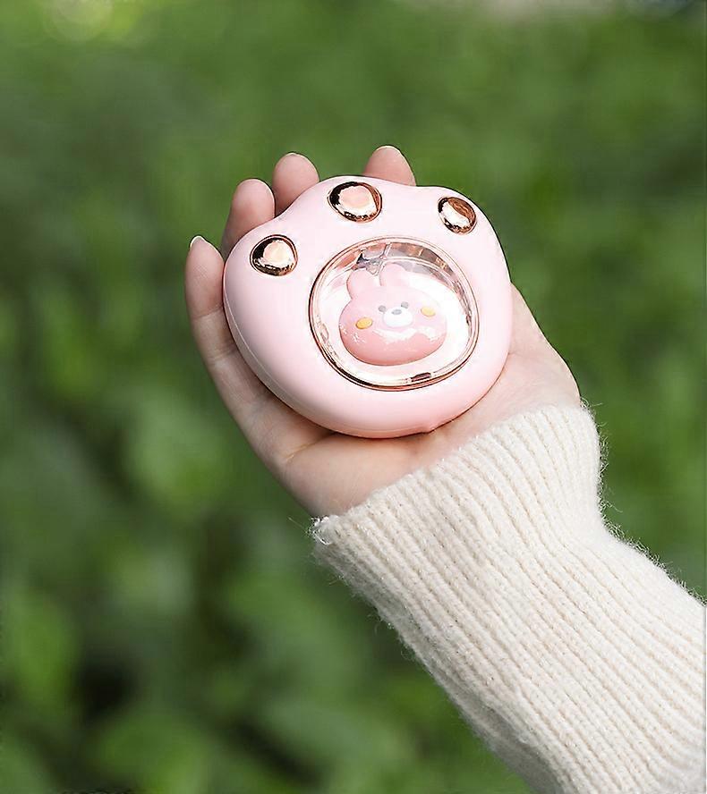 Portable Hand Warmers with Cute Fast Heating Rechargeable Electric Handwarmer for Winter, Pink