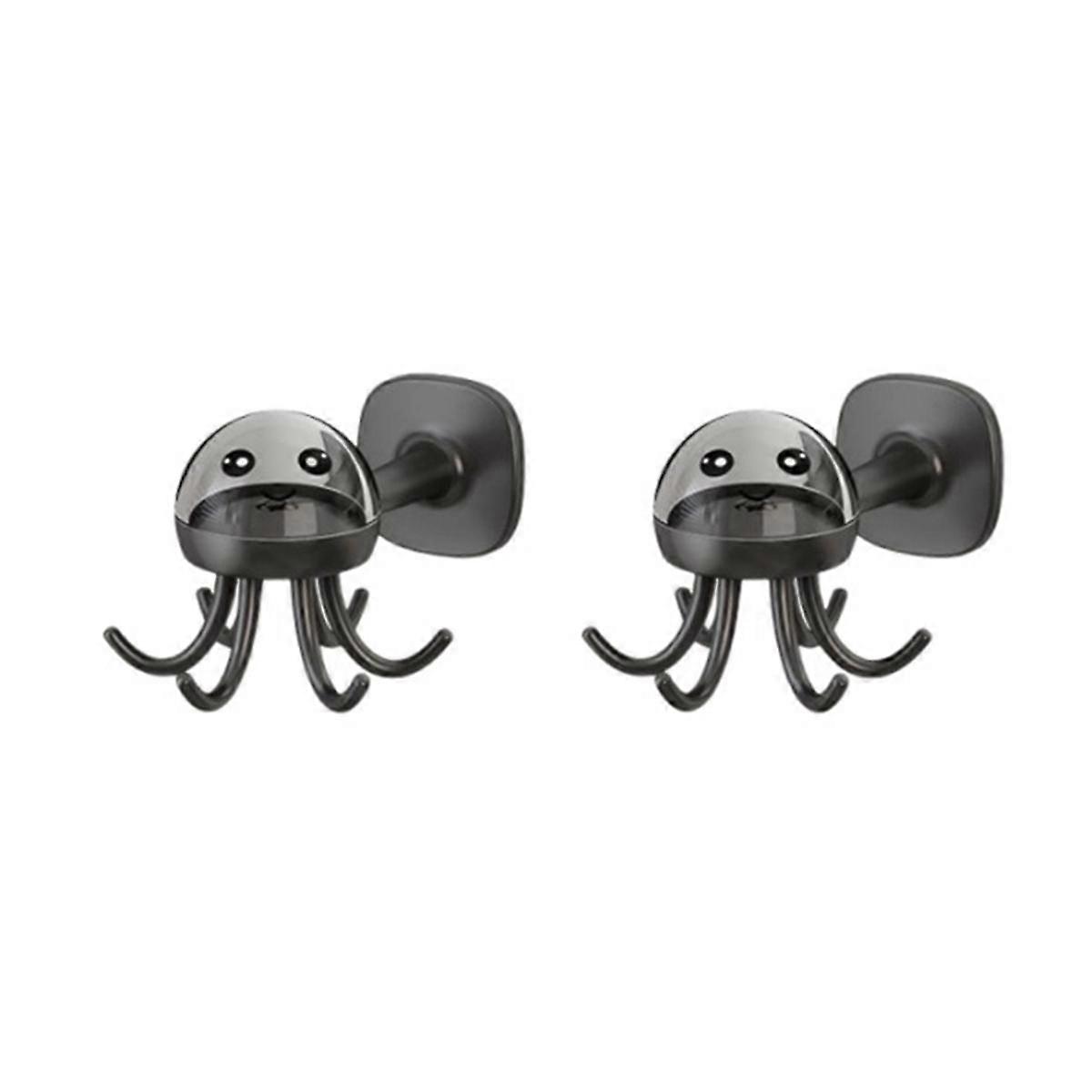 Multifunctional Kitchen Hooks 360  Rotation Octopus Shaped Non-Marking Adhesive Hooks in Bathroom