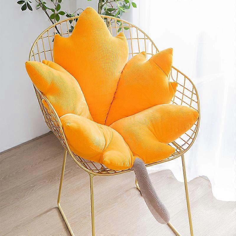 Morbuy Coussin De Sol Forme Fleur Tournesol 40x40 Cm - Ultra-Moelleux En Peluche Nordique Pour Chaise, Tatami, Jardin Ou Salon