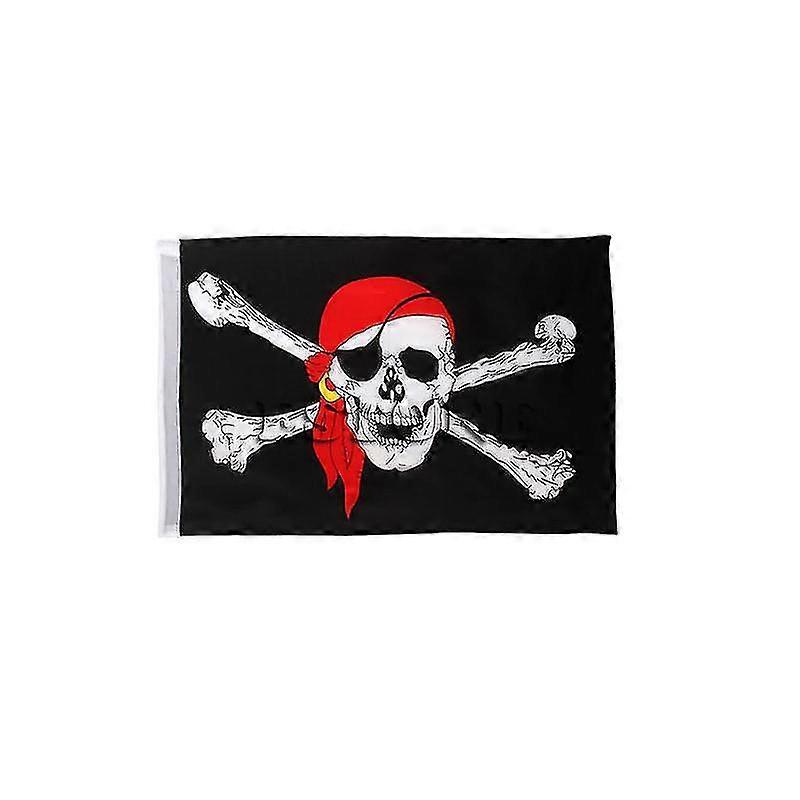 1pc Large Skull Crossbones Pirate Flag Jolly Roger Hanging With Grommet No Pole