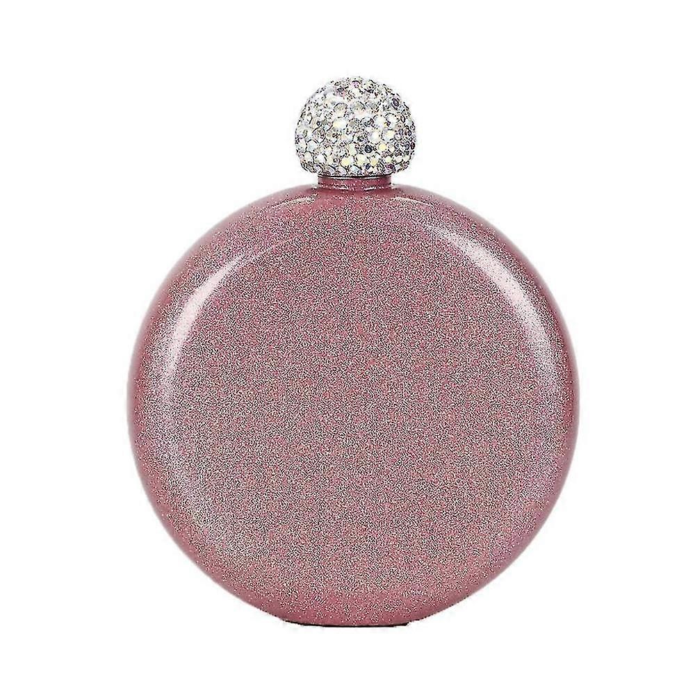 140ml Portable Stainless Steel Wine Alcohol Liquor Flask Creative Crystal