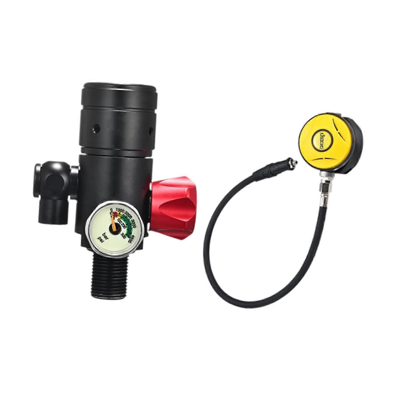Set regulator de scufundare 1 L Începător Ușor de instalat Regulator de scufundări scufundări Diver Negru