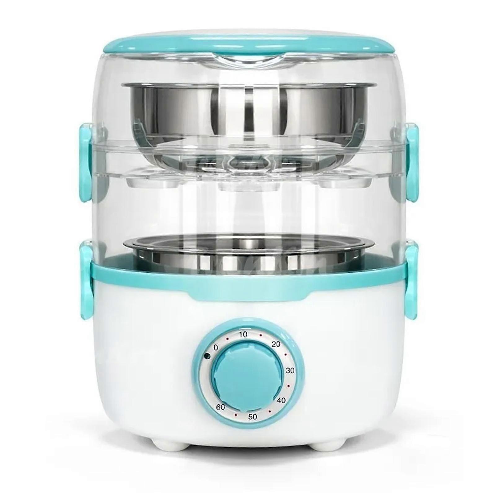 Electric Thermal Lunch Box Multi Functional Double Layer Separate Design Portable Container