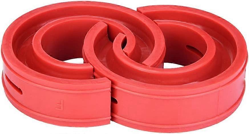 Damper Spring Buffer 2Pc Universal Car Red Bumper Cushion Car Shock Absorber Bumper Type Spring(E)