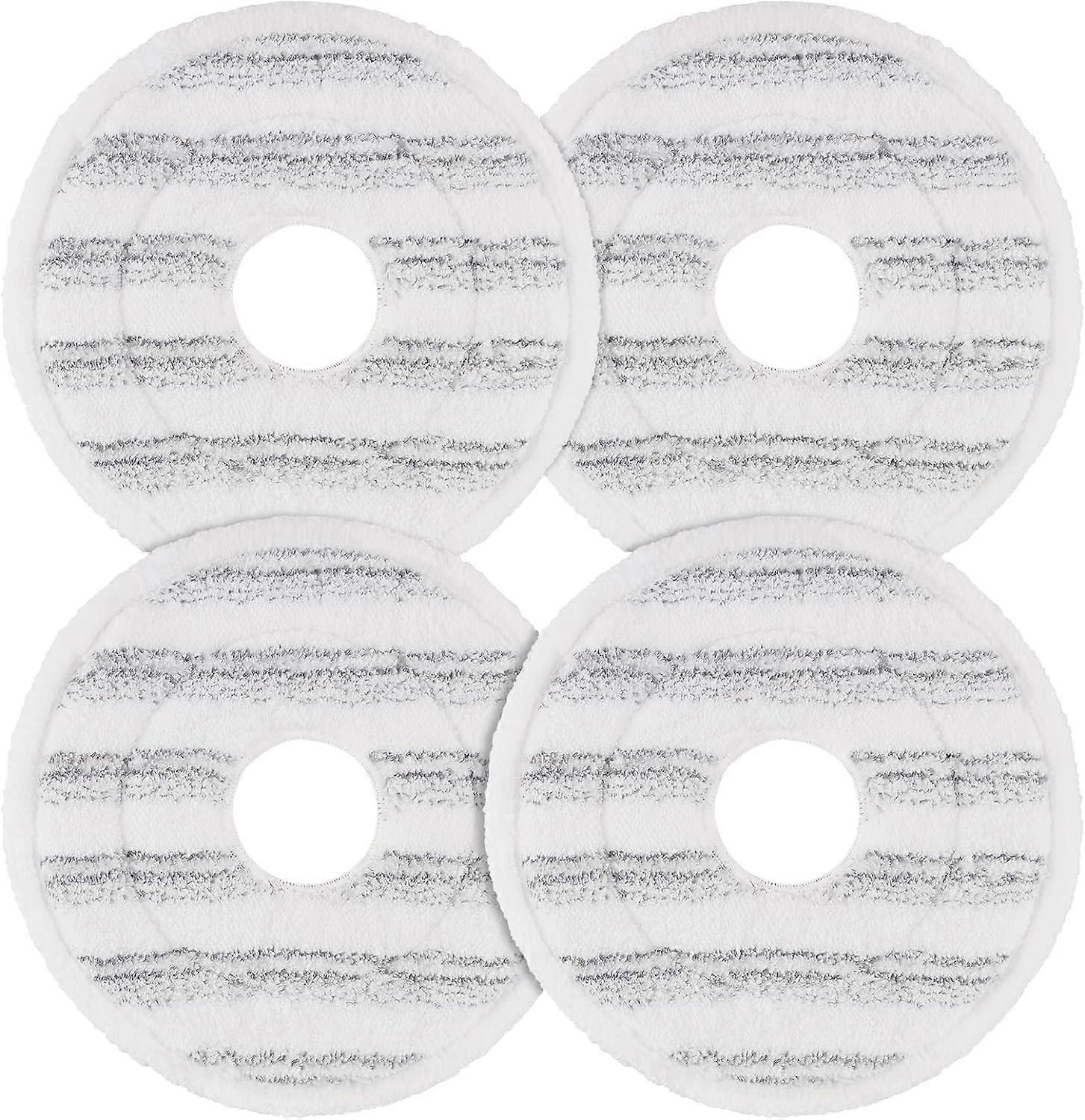 4PCS Mop Pads Washable & Reusable Microfiber Mop Head Refill Compatible with Vileda Spin MopGrey