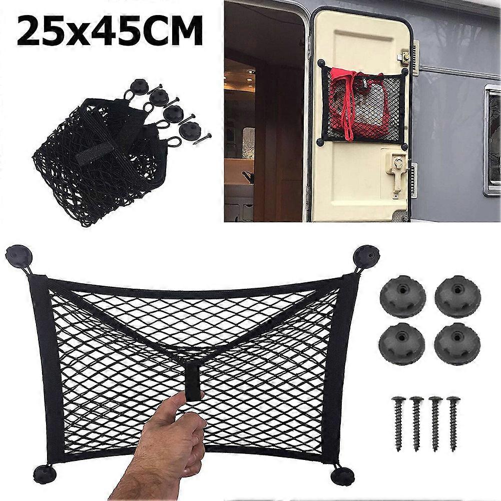 Car Storage Net Extra Large Elastic Storage Net Auto Interior For Cargo Van Motorhome Mobile Home Caravan Boat