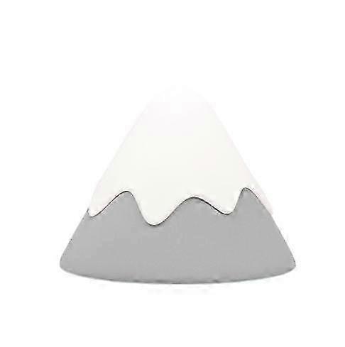 LED Night Light Table Lamp, Rechargeable Snow Mountain Shape Bedside Lamp