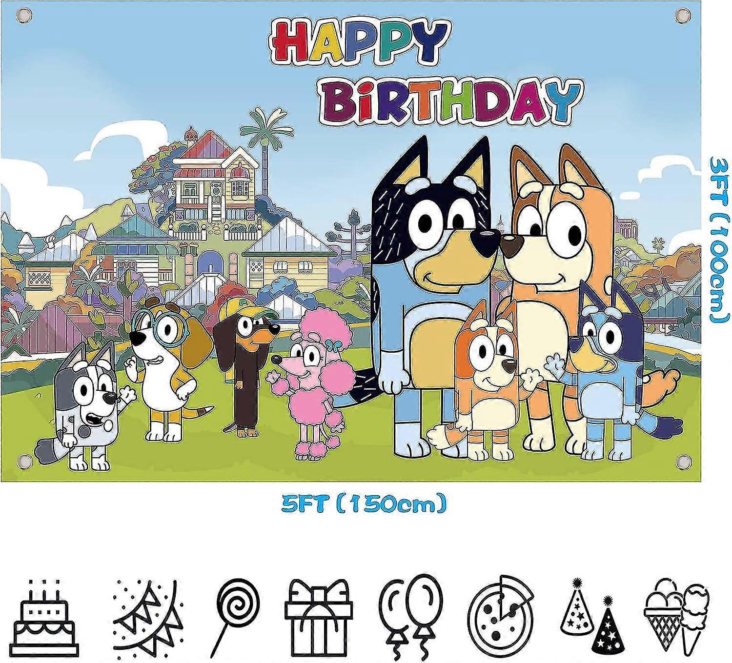 Bluey Photography Backdrop Disney 101 Dalmatians Backdrop Birthday