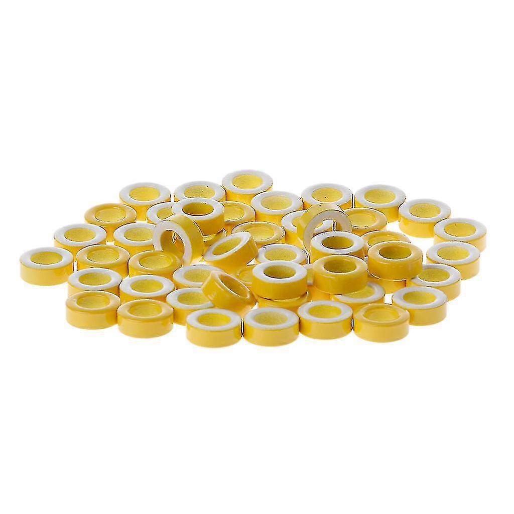 50 Pcs/set T50-26 Iron Power Core Toroidal Ferrite Rings 7.5mm Id For Inductors