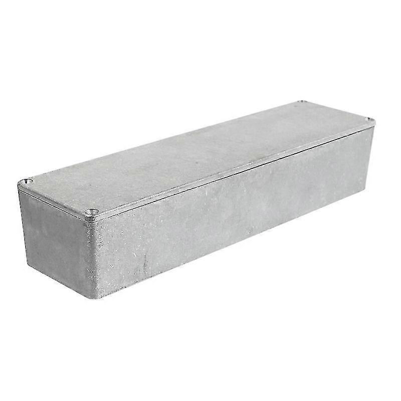 1 stk. aluminiums stompboksetui til gitarpedaler (sølv)