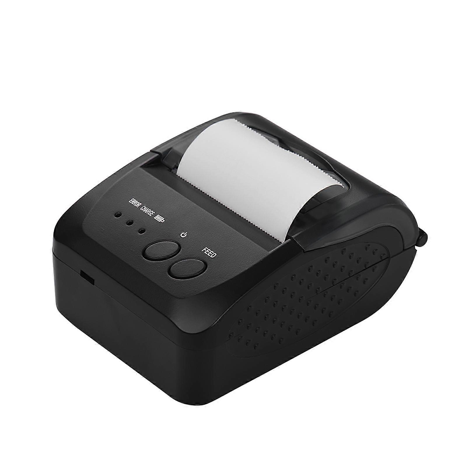 5809DD Portable Mini Direct Thermal Printer Wireless Thermal POS Receipt Printer with 2000mAh   Rechargeable Lithium Battery USB/BT Mobile Printer US 