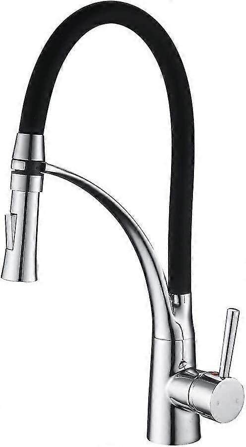 Küchenhahn, Spüle Wasserhahn Pull Down Drehende Spüle Wasserhahn Hot und Cold Water Mixer Messing Wasserhahn Wasserhahn Deck-montiert Wasserhähne