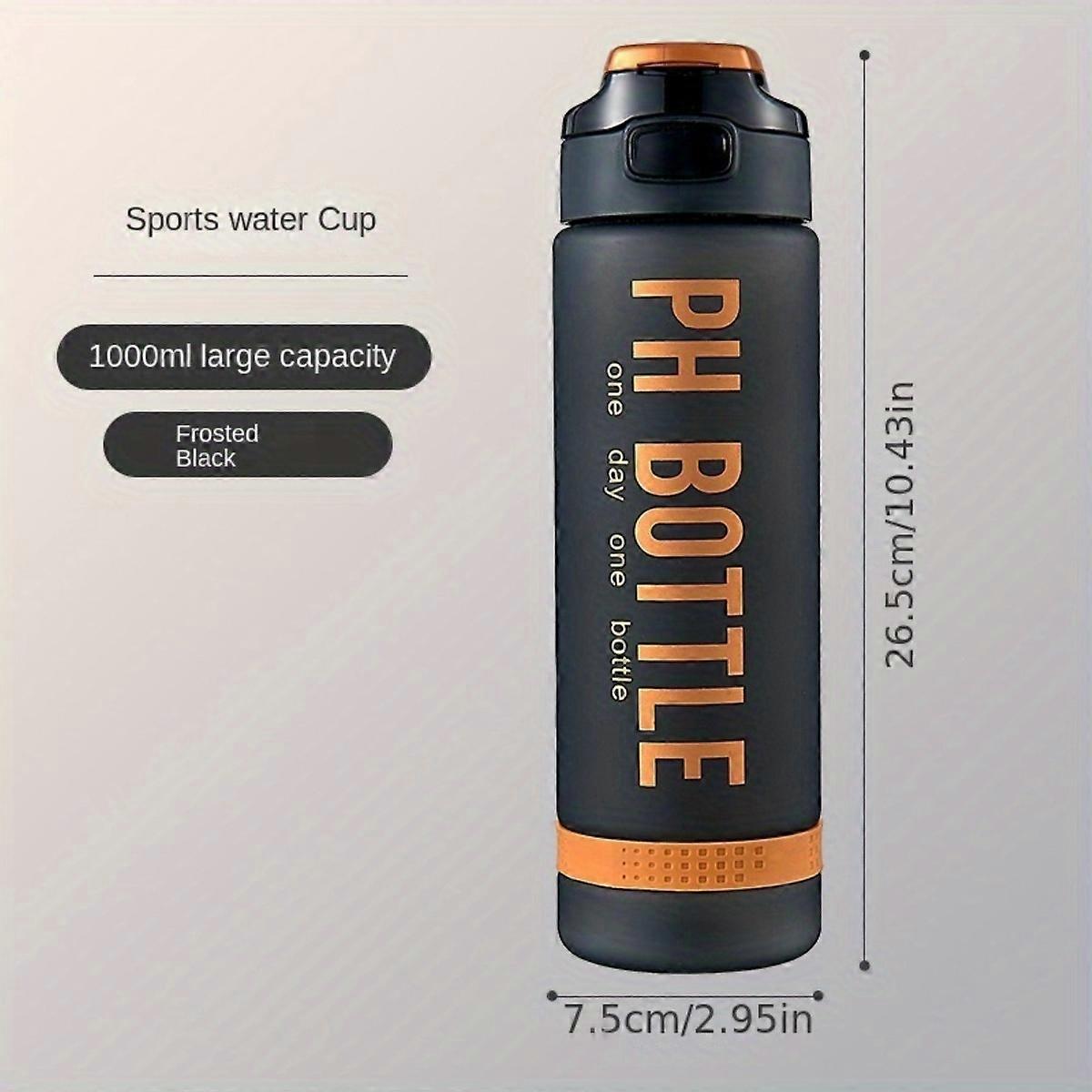 Sportvattenkopp för pojkar med högt estetiskt värde, par bärbar, hälsobevarande vattenflaska med stor kapacitet, utomhustio