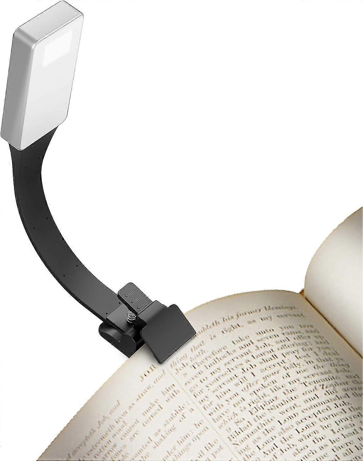 360 Flexible Book Light Rechargeable Pour La Lecture Au Lit, Clip On Chaud Led Lecture Lampe Rechargeable Usb, 50 Lumens 3 Lampe De Lecture De Niveau De Luminosité