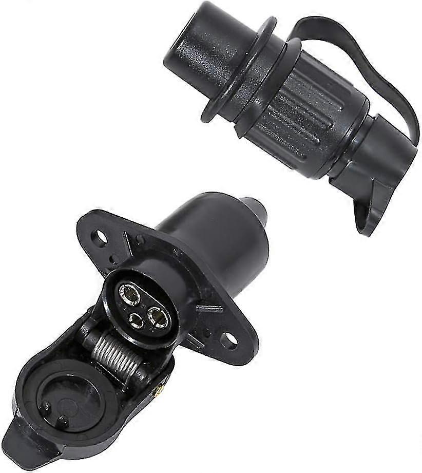 3 Pin Plug And Socket - 12v Tractor Waterproof Plug Socket - Din 9680