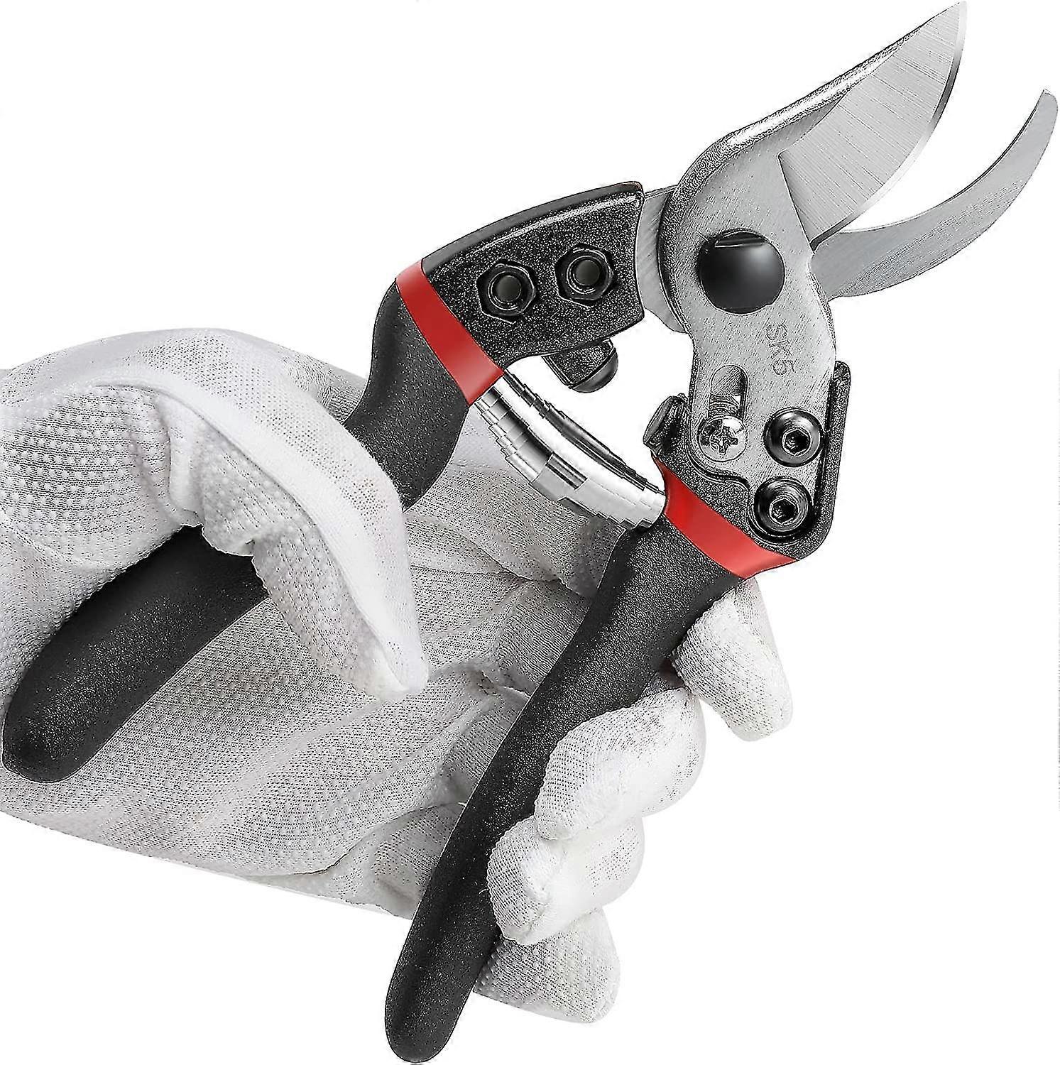 Garden Secateurs, Bypass Secateurs With Sharp Blade, Comfortable Handle, Smooth Cutting Pruning Scissors For Branches, Flowers And Plants