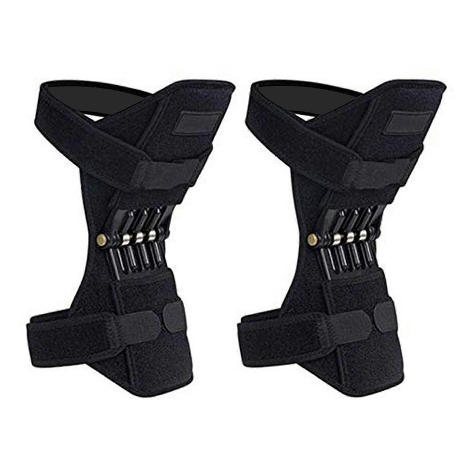Knee Brace Knee Booster Joint Support Knee Pads Patella Knee Strap Tibial Booster Powerful Rebound Spring Force for Gym