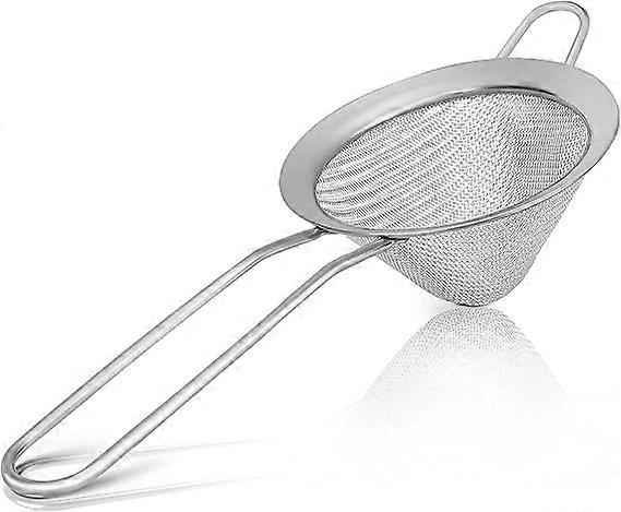 Stainless Steel Small Fine Mesh Strainer, Mini Cocktail Strainer For Tea Herbs Coffee&Drinks, Tea Strainer with Handle, Rust Proof, Silver 20*7cm