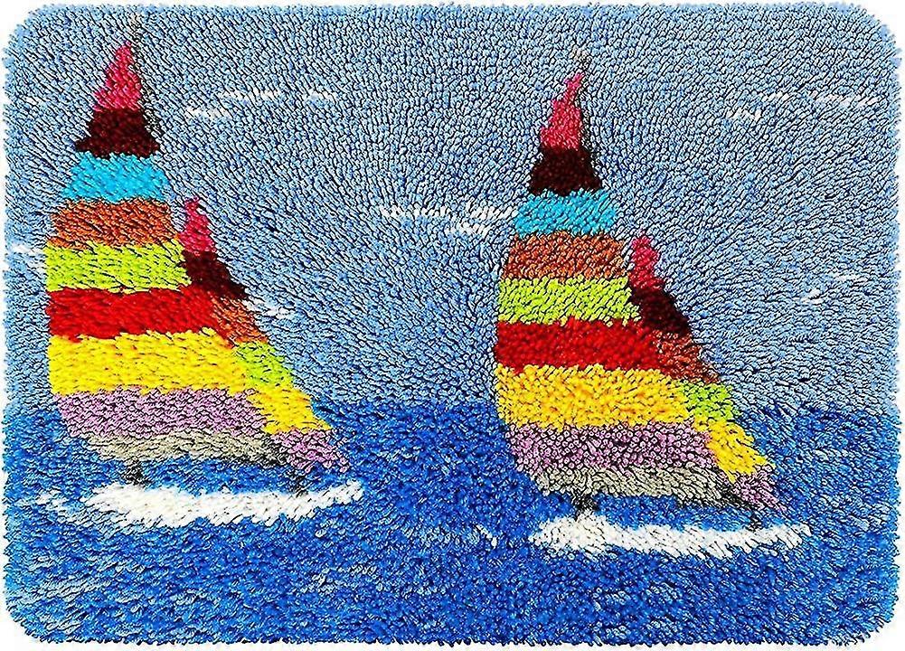 Latch Hook Kit Rug Diy Craft Carpet Embroidery Kit Rug Making Cushion Needlework Heilwiy Gift