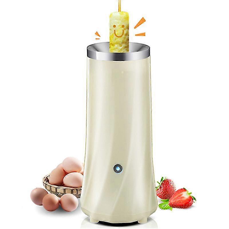 plně automatický stroj na výrobu vaječných rohlíků Mini elektrický hrnec na vejce Omeleta Výrobce snídaně Nástroje na vaření Vaječný mistr Klobása Burritos, Bílá
