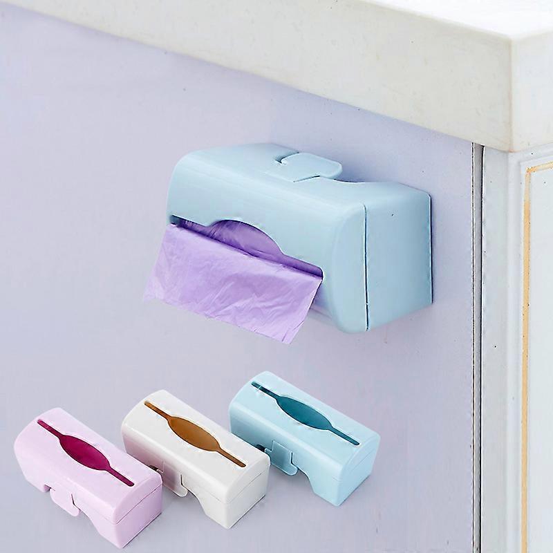 3 Pack Kitchen, Bathroom, Living Room Wall Mounted Plastic Garbage Bag Storage Box