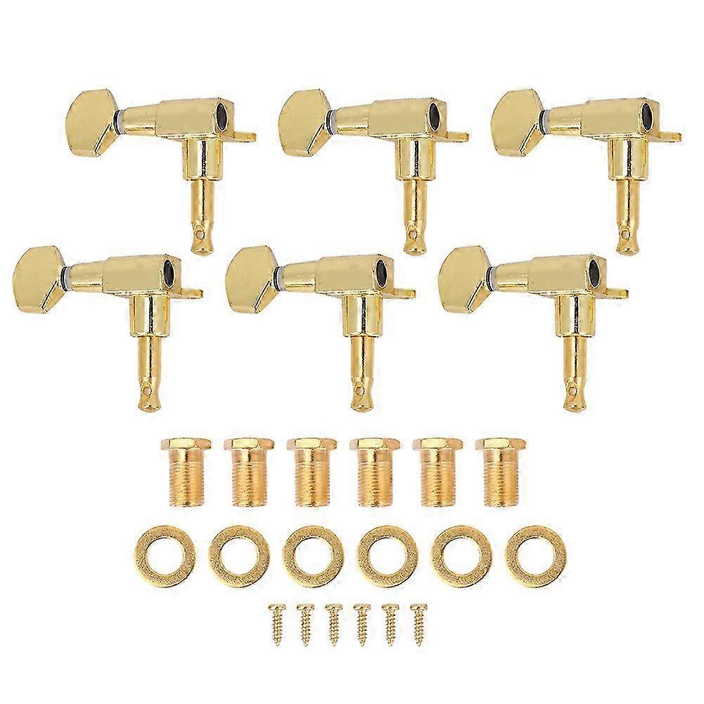 Gold plated 10 Strings Guitar String Tuning Pegs Square Head Guitar Keys Tuners Machine Head
