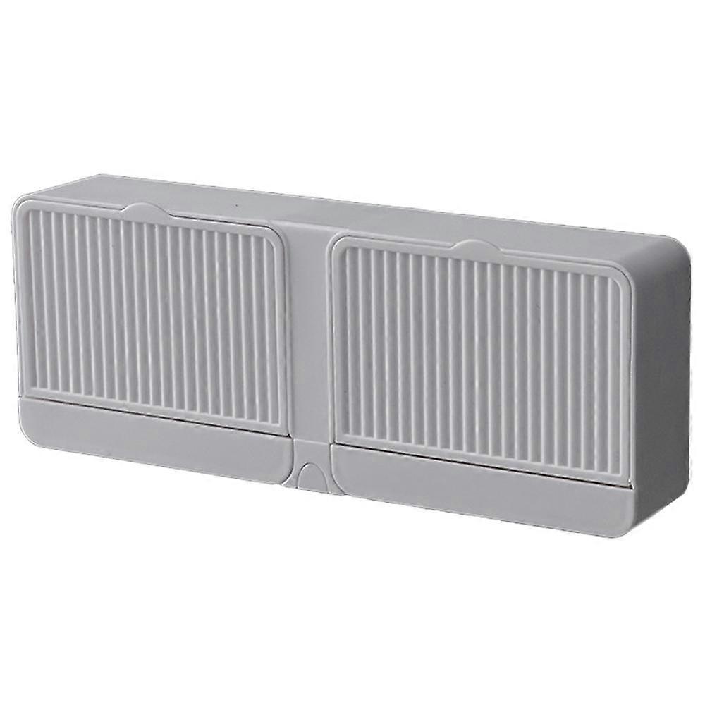 Douche Bar Zeephouder - Zuignap Zeepbakjes voor Badkamer Muur - Zeepbakje voor Douche met Zelflozend-Dubbel Compartiment