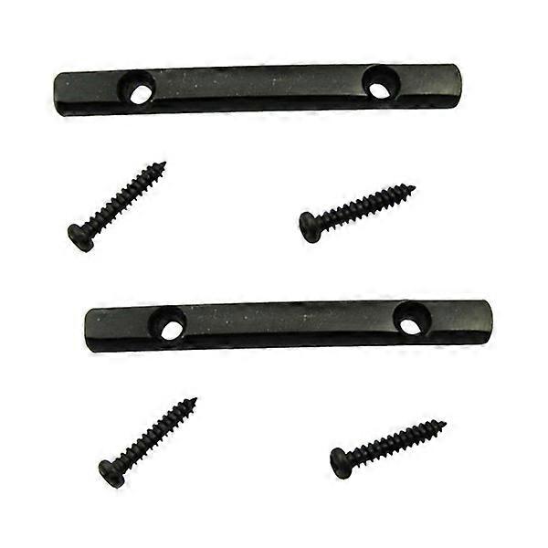 Guitar String Tree Guides String Retainer Bar for Strat Tele Guitar Replacement Parts, Black (Pack