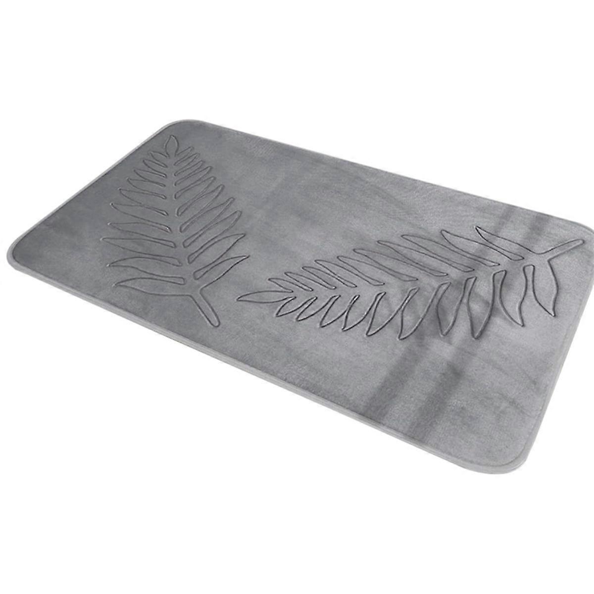 Memory-Schaum-Badteppiche Blatt-Badematte rutschfest stark wasserabsorbierend Mikrofaser-Badematte Teppich Wasser A