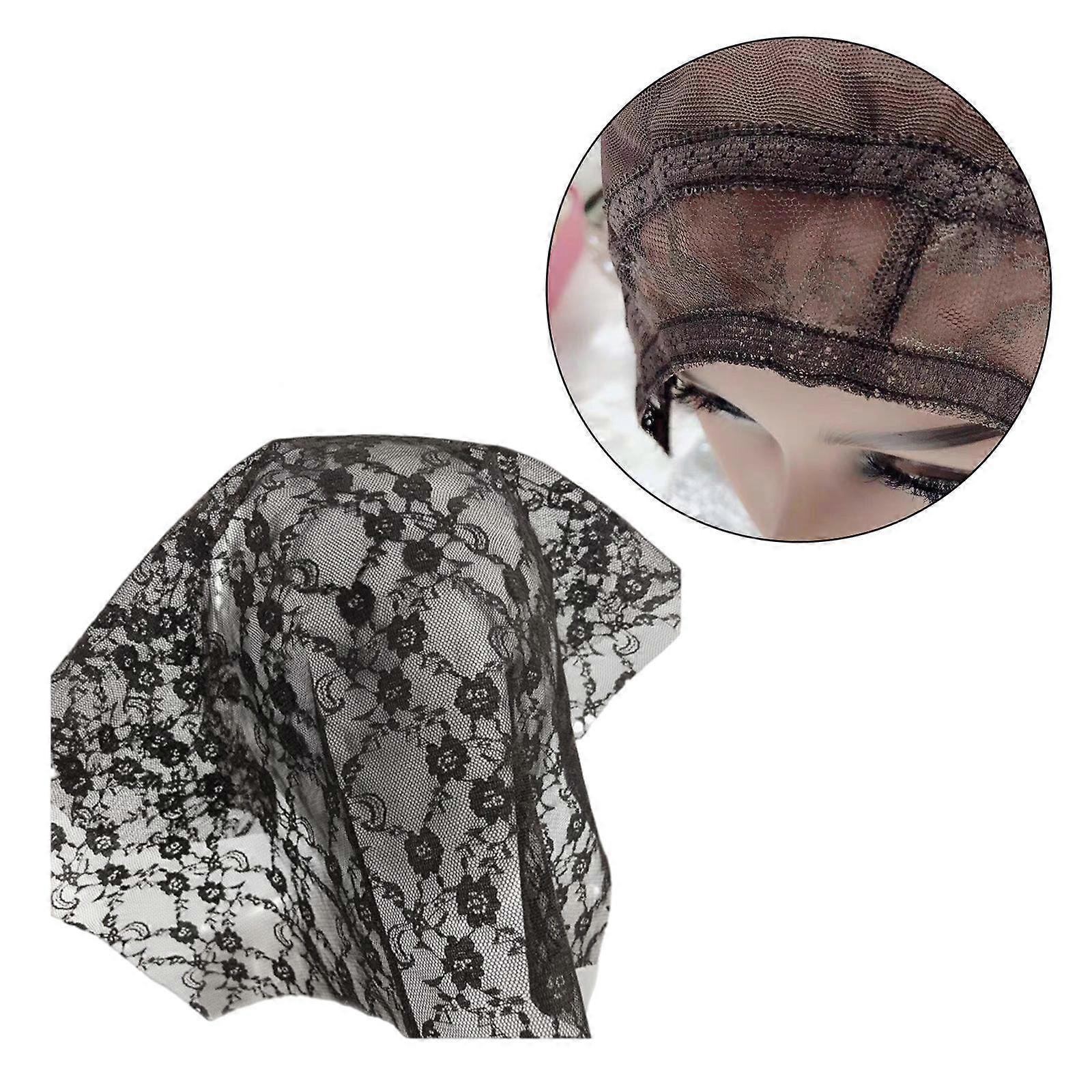 1 Yard Mesh Mesh Sheer Mesh Base Mesh Peruk Kepsar Främre Stängning Gör Reparation Peruk Tillbehör - Lila