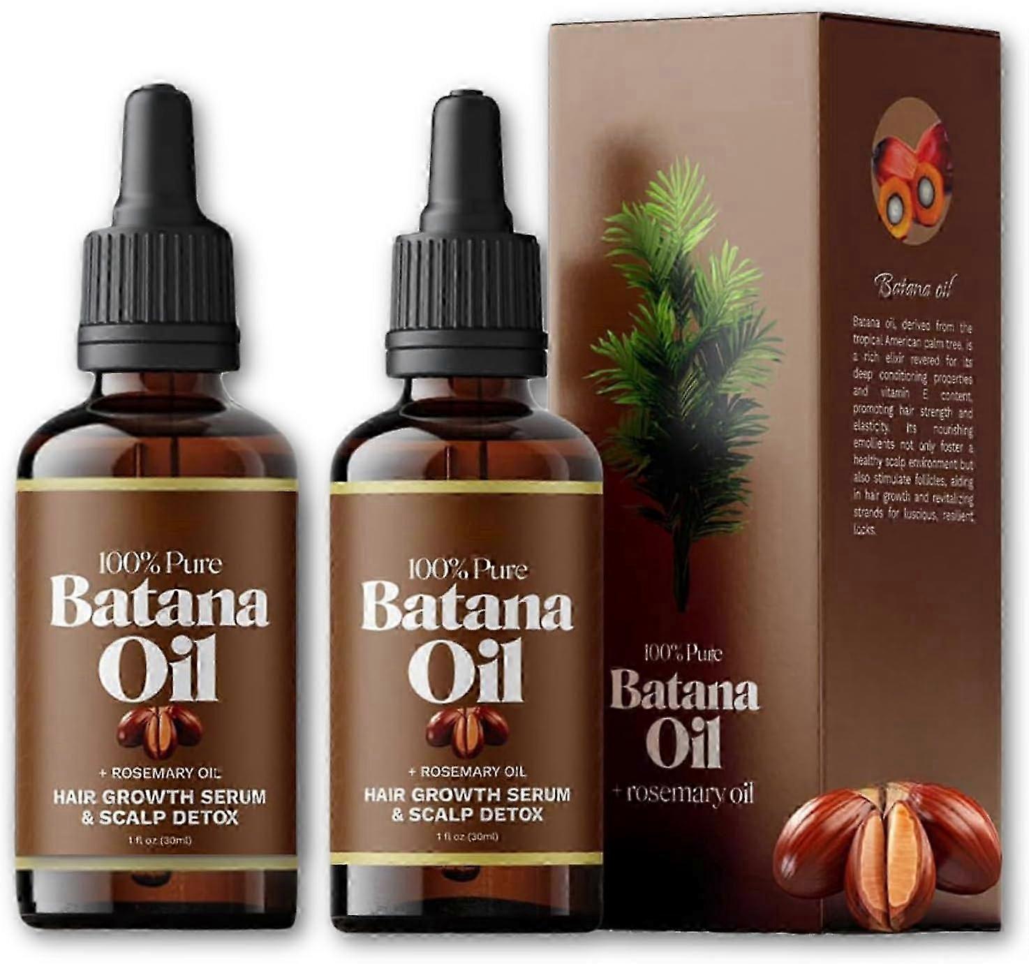 2x Óleo de Batana Com Alecrim Para - Nutre o Couro Cabeludo Para