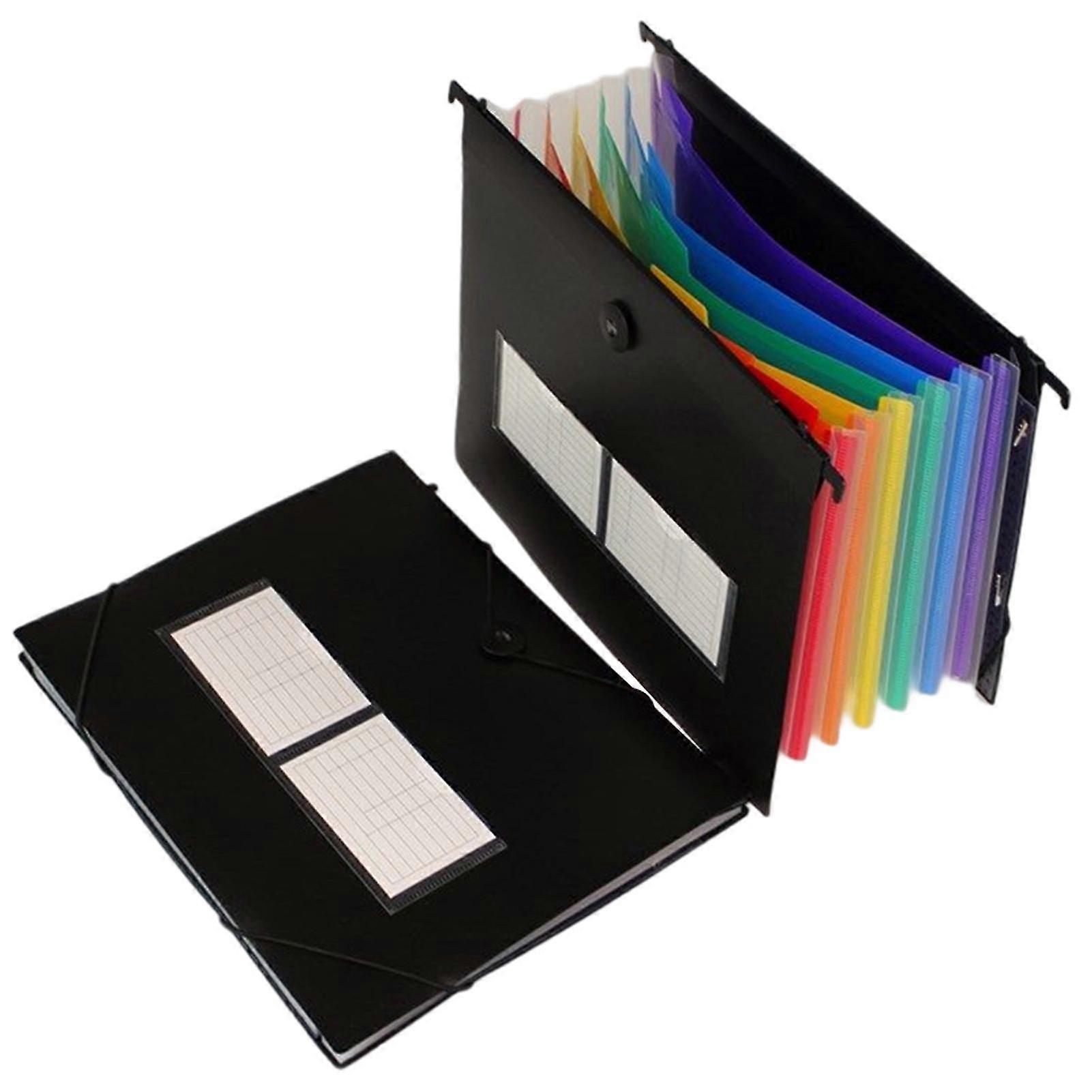 B5 Plast expanderande filmappar Multi-function Organizer Förvaringshållare lämplig för läxor Student