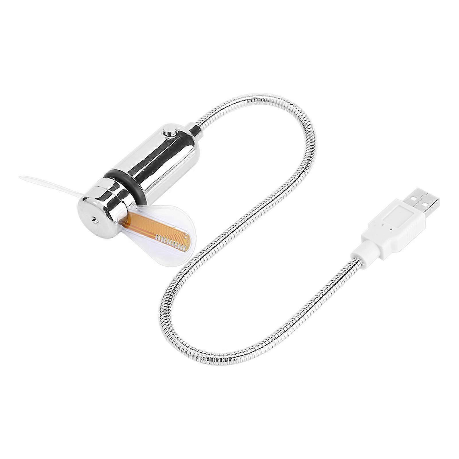 Flexible LED Programmable Message Display Mini RGB USB Fan For PC Notebook Laptop