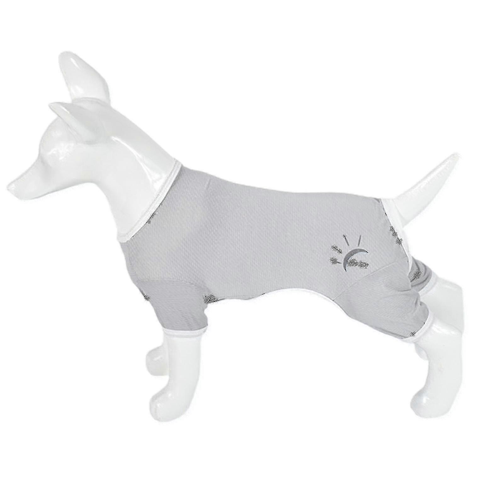 Sinknap Summer Dog Kläder Andas Anti-UV Elastisk Stor Hund Solskyddskläder Husdjur Fyrbenta Kläder