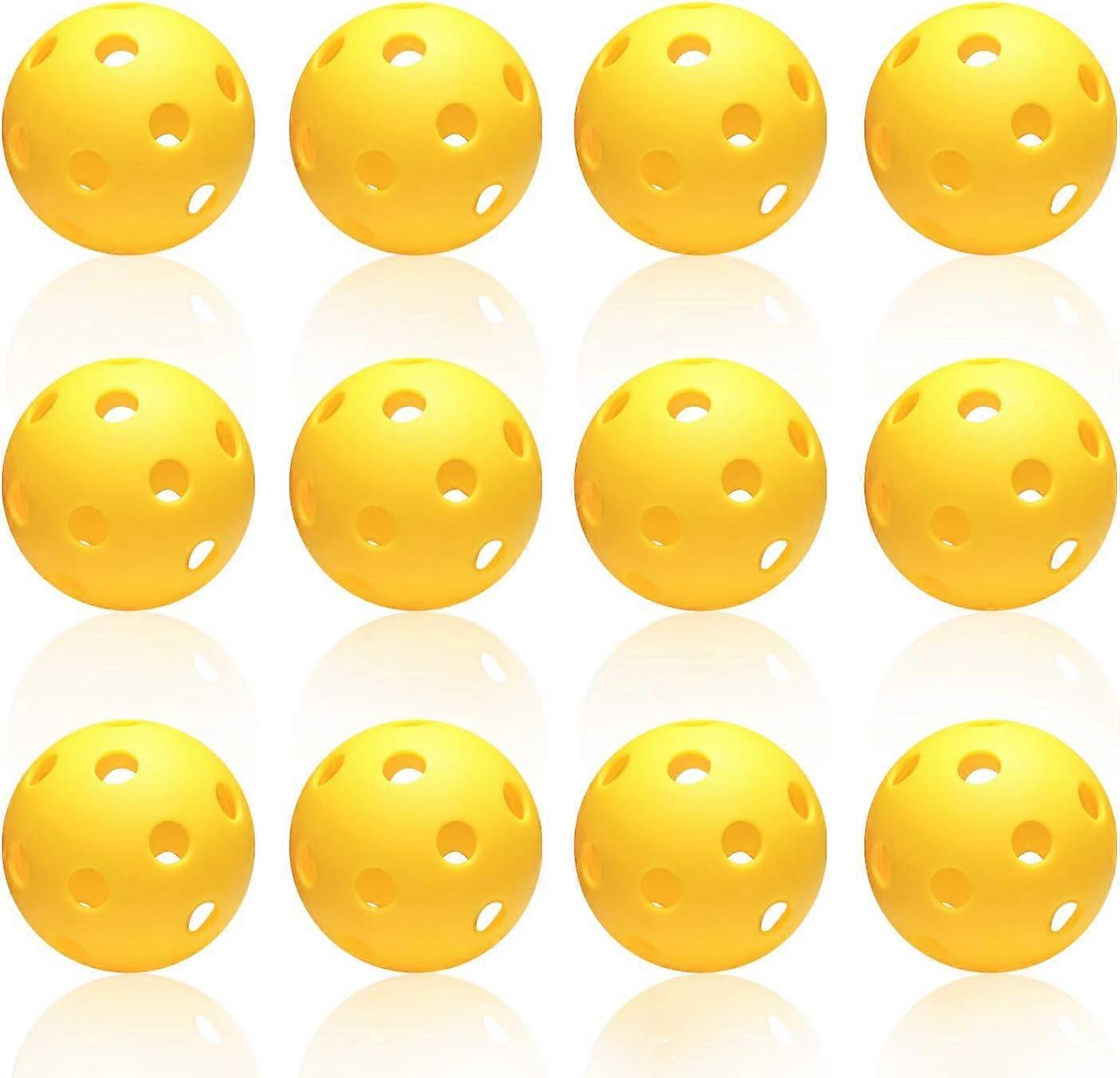 バッティングトレーニング用の12パック軽量プラスチック野球練習ボール