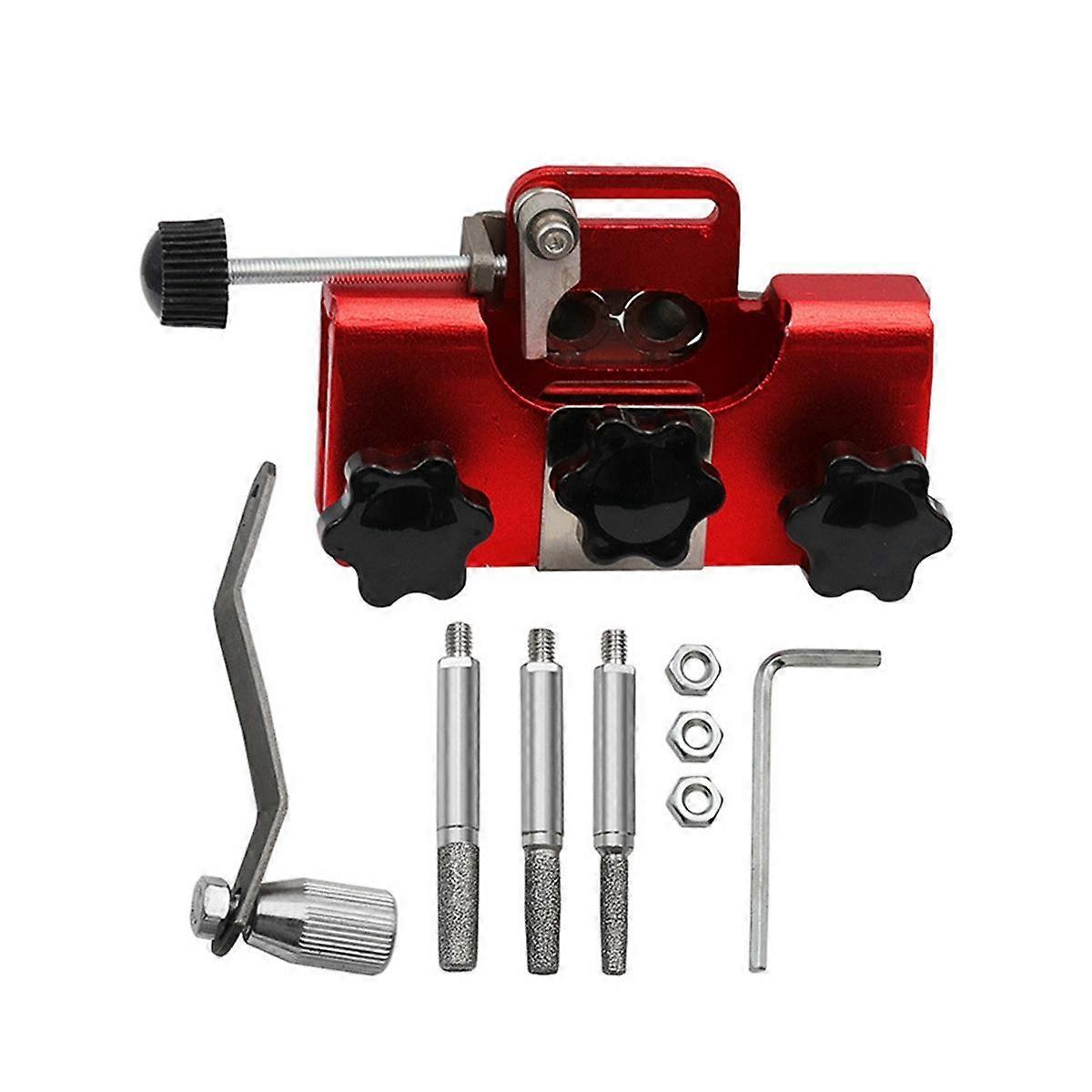 Bracelet Grinder Portable Hand-Cranked Chain Grinder Set Chain Clamp Sharpener Chain Grinder Quick