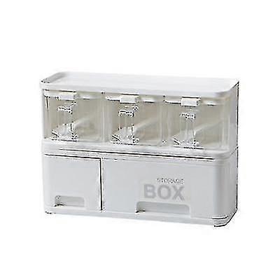 Seasoning Box Set Kitchen Salt Shaker Rack