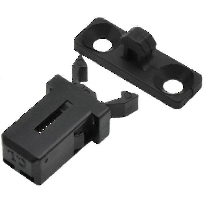 Touch Release Catch Latch, Push To Open Catch Lock With Automatic Pop-up Function Cabinet Lock, Push Latch For Cupboard, Drawer, (5pcs, Black)