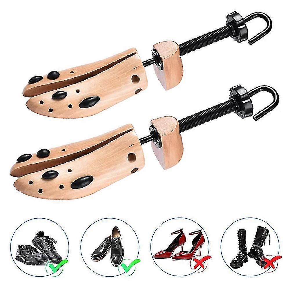 1 Pair Of Solid Wood Lotus Shoe Support Shoe Expander Spring Wood