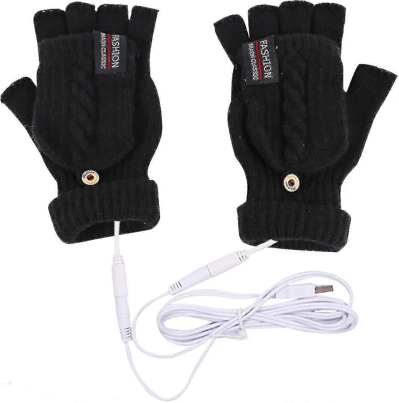 الحرارية ساخنة للرجال النساء ساخنة قفازات USB الكهربائية اليد تدفئة قابلة للشحن قابل للغسل كامل نصف اليدين دافئة للداخلية أو في الهواء الطلق