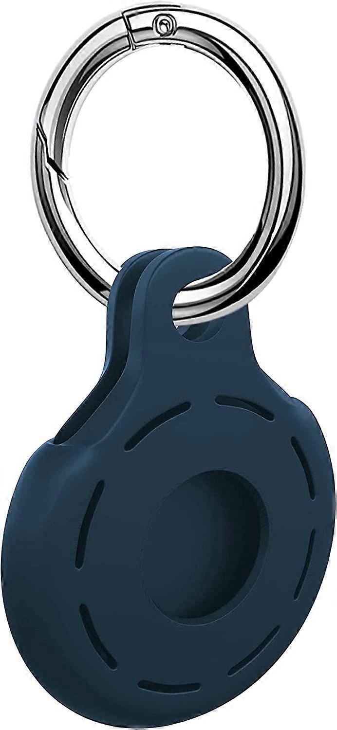 Silicone Protective Case for AirTag 2021,with Key Ring Hook, Easy to Hang on Backpacks?Pet Collars, Wallet,Keys, and etc. (Blue)