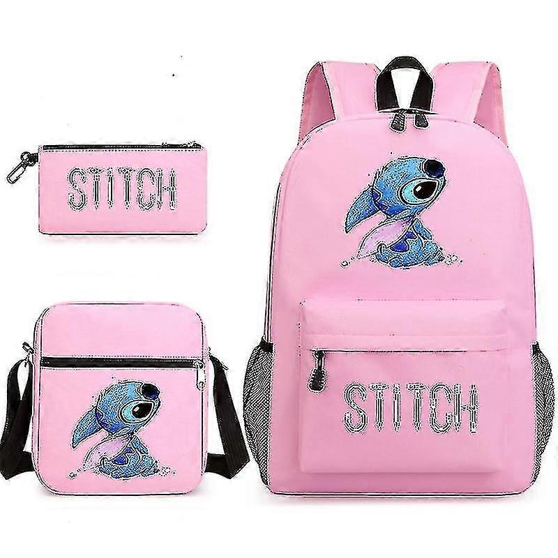 Lilo Stitch Backpack Three-piece Set School Bag